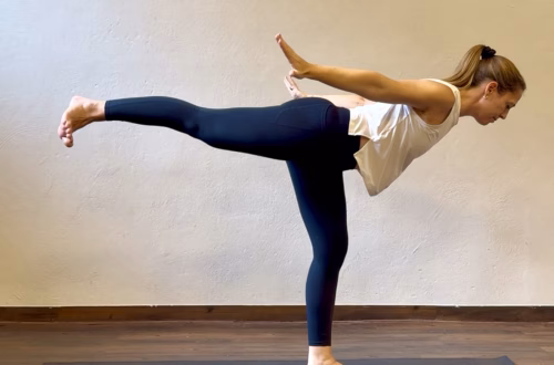 Frau im Krieger drei